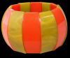 vintage wide two color stretch bakelite bracelet